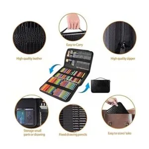 Kit de dibujo 78 lápices de grafito de acuarela de color_6