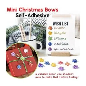 230 lazos brillantes de Navidad para envolver regalos_6