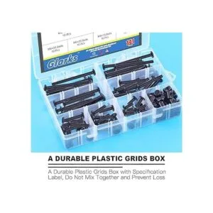 Glarks Kit de repuesto de 141 tornillos para cuna de bebé_7