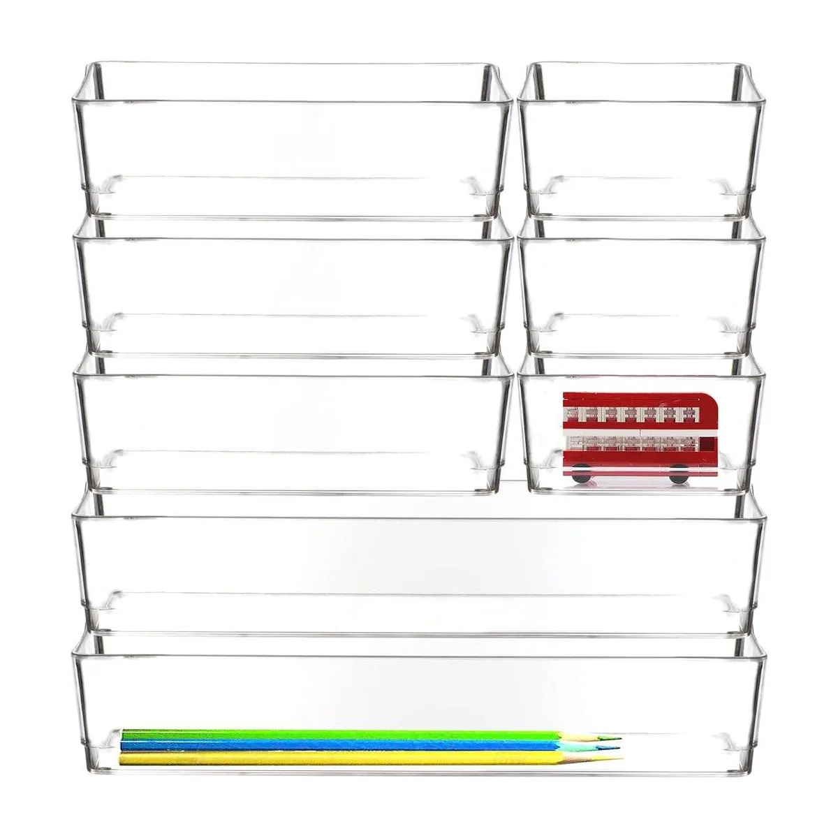 Youngever Paquete de 8 organizadores de cajones de_1