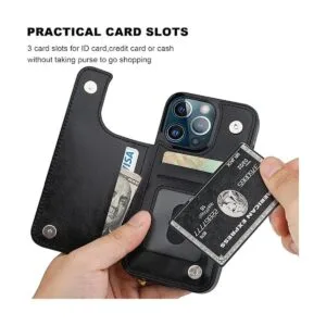 ONETOP Compatible con iPhone 13 Pro Funda tipo cartera con_4