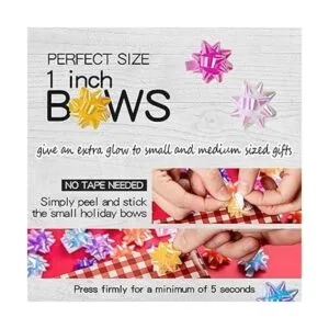 230 lazos brillantes de Navidad para envolver regalos_4