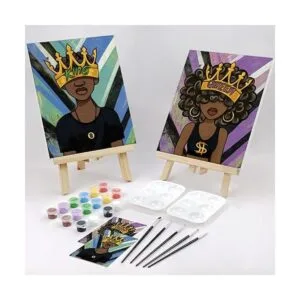 VOCHIC Kit de pintura en lienzo predibujado para parejas_2