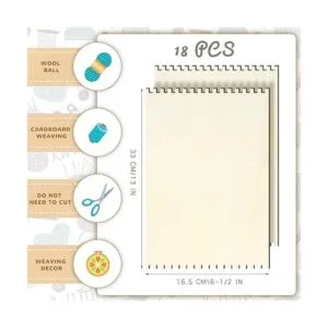 Juego de 18 telares de madera para principiantes con_2