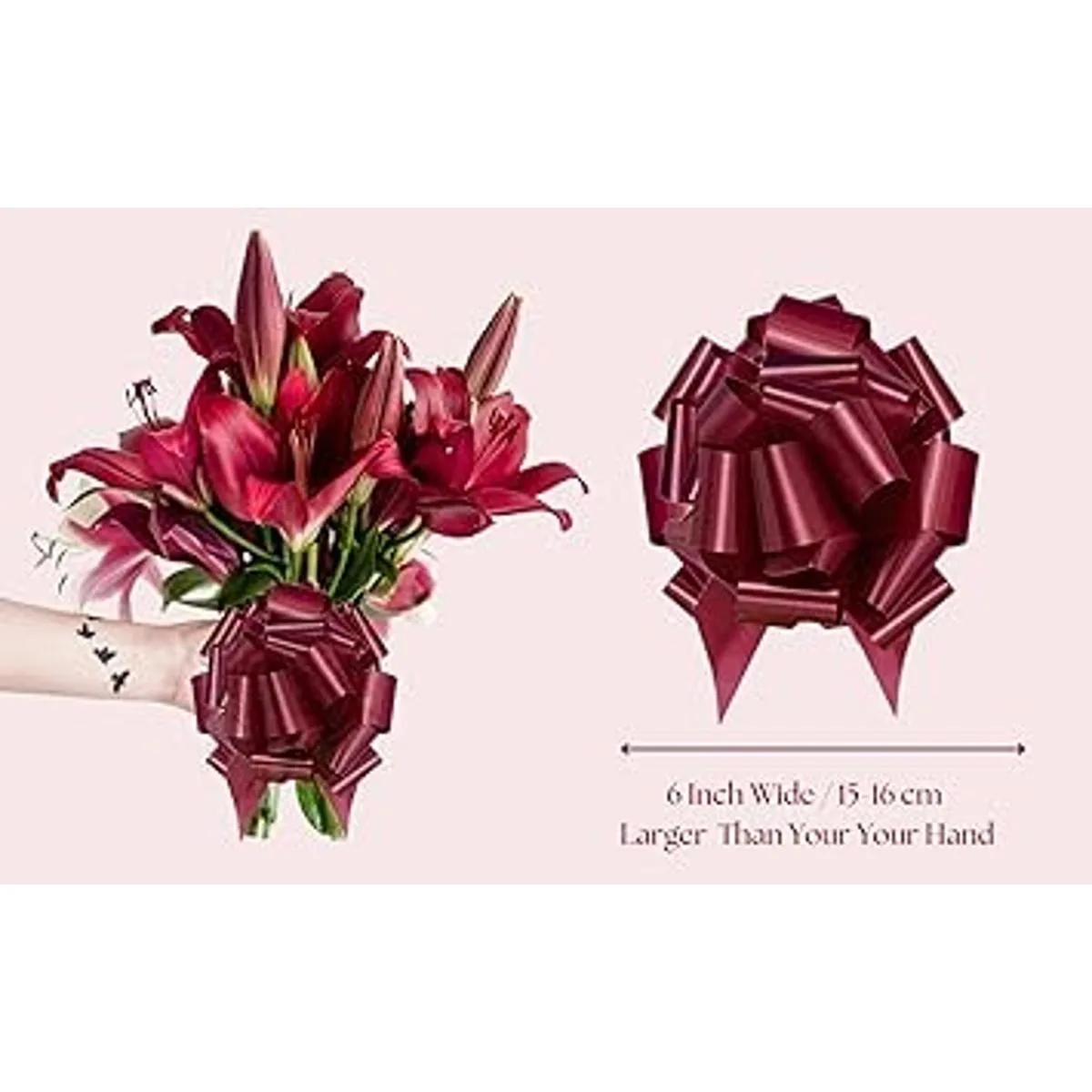 UNIQOOO 48 lazos de regalo de Pascua de 12 colores_4