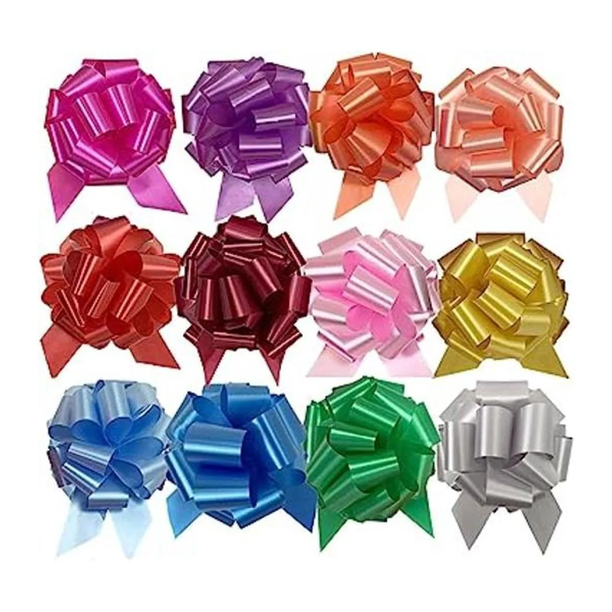 UNIQOOO 48 lazos de regalo de Pascua de 12 colores_1