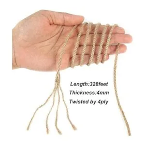 Vivifying Cordel de yute de 0.39 pulgadas cuerda de yute_3