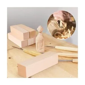 Paquete de 8 bloques de tallado de tilo de 6 x 1.5 x 1.5_4