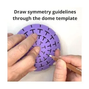 Molde para hacer piedras con plantilla de cúpula Diseño_6