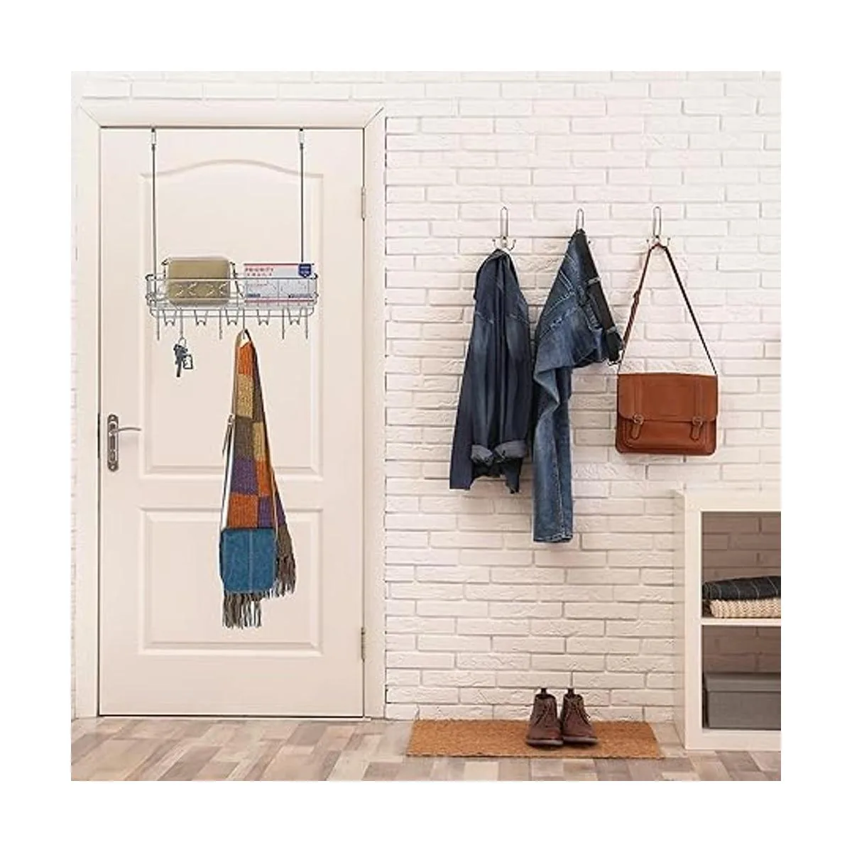 Simple Houseware Over The Door Organizador de 11 ganchos_2