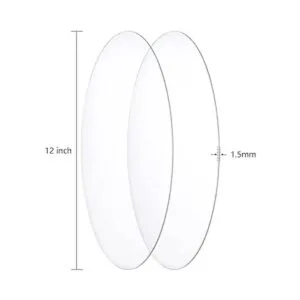 Mezchi Paquete de 6 hojas acrílicas redondas disco_2