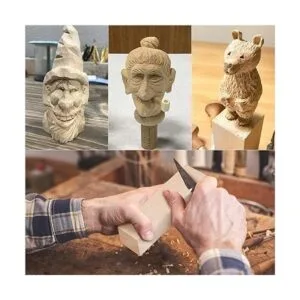 Paquete de 8 bloques de tallado de tilo de 6 x 1.5 x 1.5_5