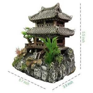 SLOCME Decoración clásica de castillo de resina para_3