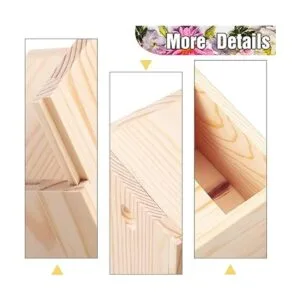 3 piezas de 7.87 x 3.94 x 3.15 pulgadas sin terminar caja_4