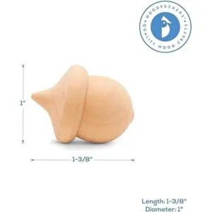 Woodpeckers Bellotas de madera de 114 pulgadas bolsa de_2