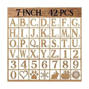 DZXCYZ Plantillas de letras de 7 pulgadas plantillas de_1