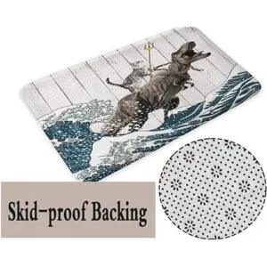 Alfombra de baño divertida para gatos diseño de_5