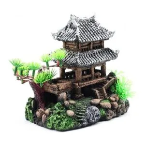 SLOCME Decoración clásica de castillo de resina para_5