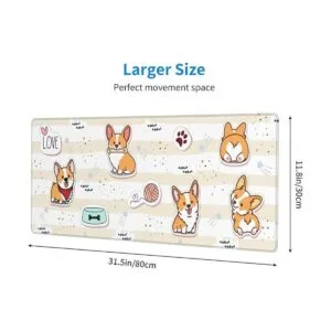 Linda alfombrilla de mouse con borde cosido XL grande_2