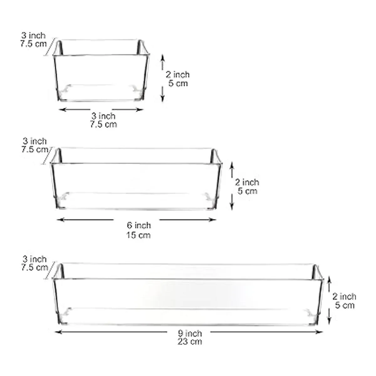 Youngever Paquete de 8 organizadores de cajones de_4