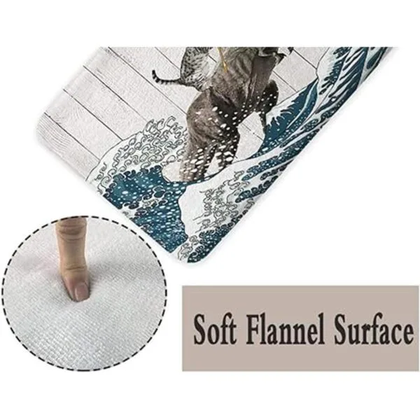 Alfombra de baño divertida para gatos diseño de_4