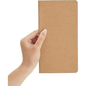 Paquete de 12 cuadernos de papel Kraft diarios forrados_3