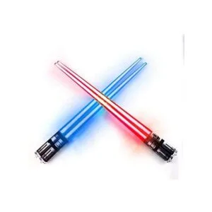 Sabers Chop Lightsaber Luz LED Up palillos 2 Par Rojo Azul_1