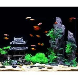 SLOCME Decoración clásica de castillo de resina para_4