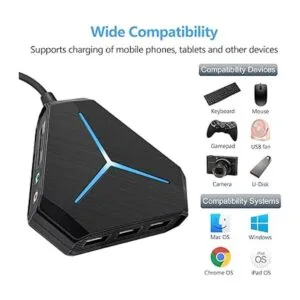 Hub USB 3.0 de 6 puertos concentrador USB C con cable de_7