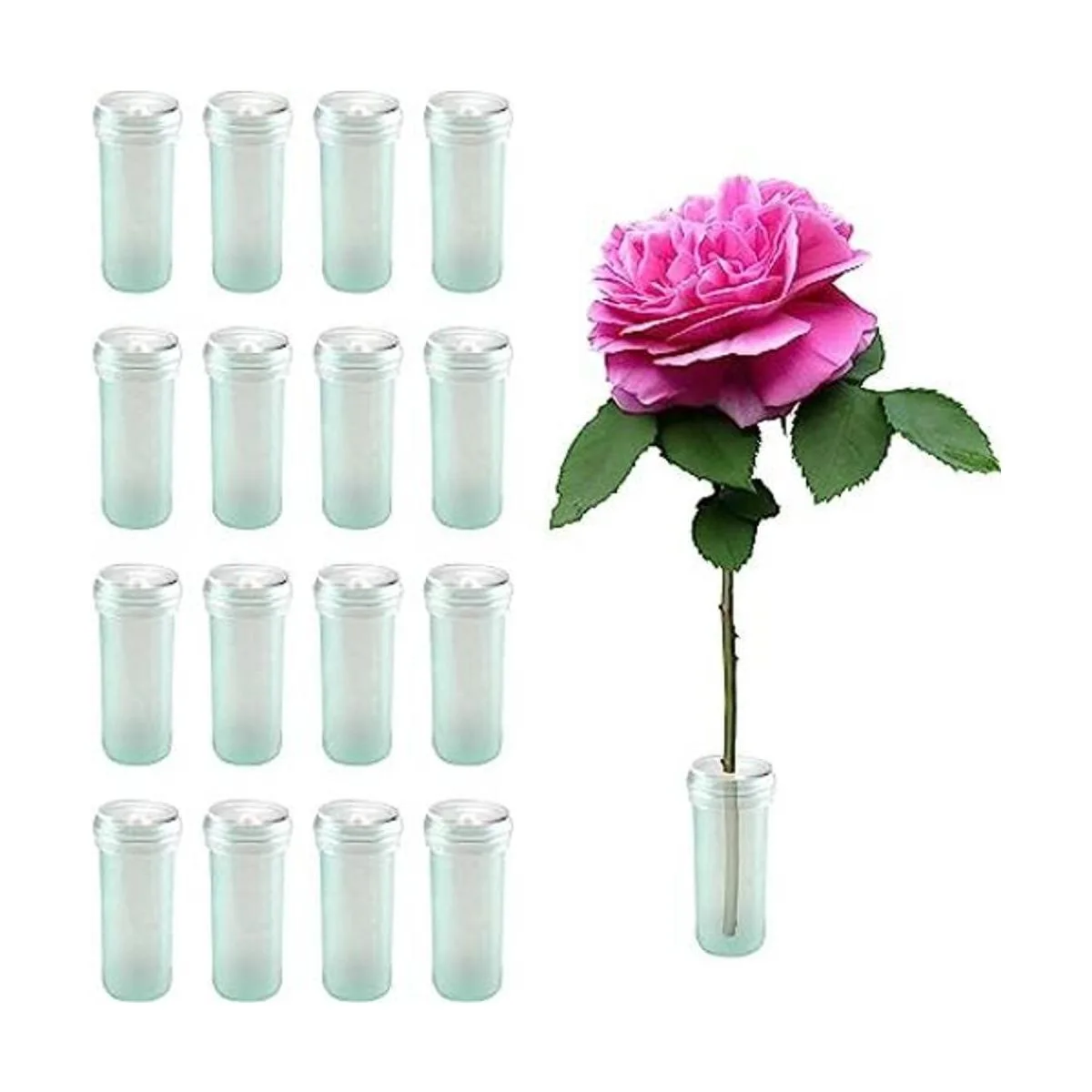 Paquete de 200 tubos de agua florales de 1.6 pulgadas con_1