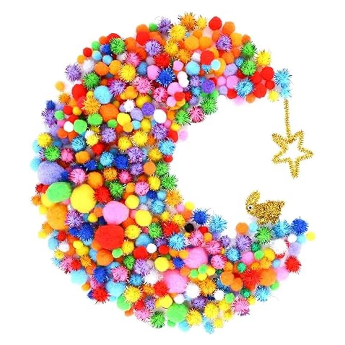 Caydo 2000 pompones multicolor para el día de San Valentín_5