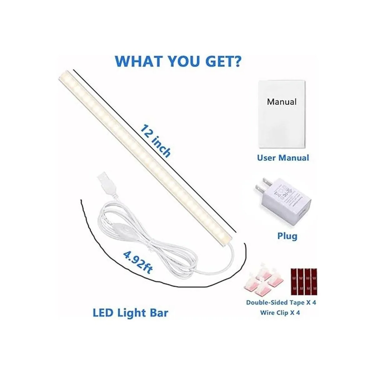 Luces para debajo del gabinete iluminación LED regulable_6