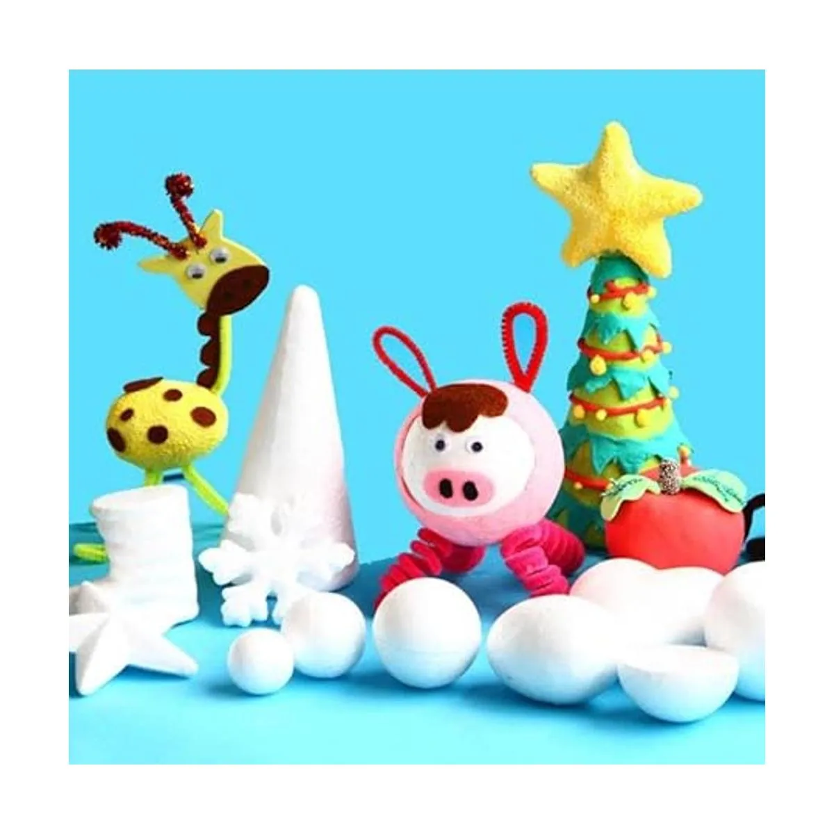 56 bolas de poliestireno blancas de 2 pulgadas para_7