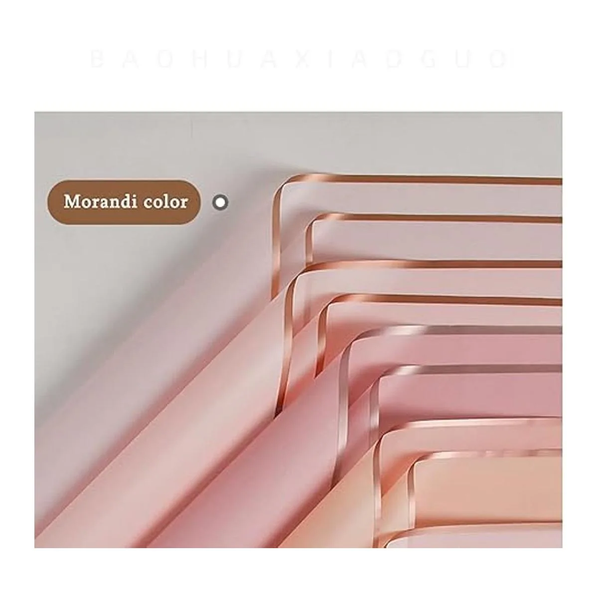 60 hojas de papel de regalo de flores translúcido borde_3