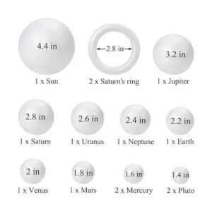 El kit de bolas de espuma de modelo de sistema solar de 48_2