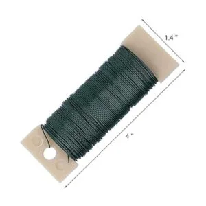 Paquete de 8 alambres de paleta de flores verdes de_2