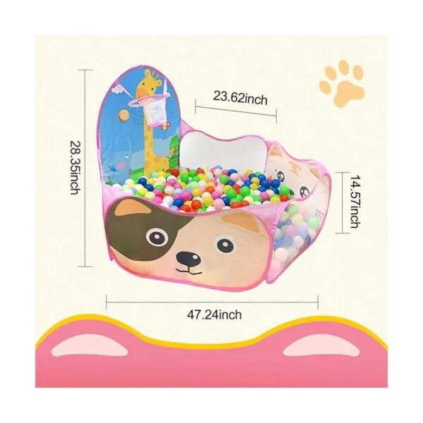 LOJETON Tienda de campaña desplegable para niños con aro_7