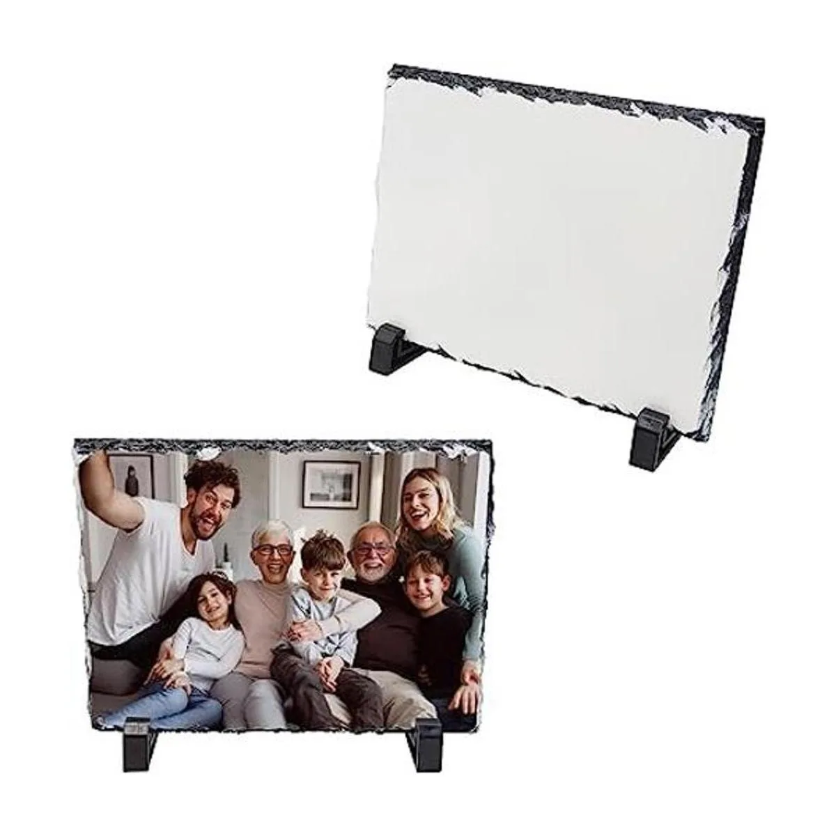 Marco de fotos de piedra pizarra en blanco de sublimación_1