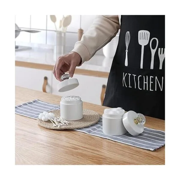 ONTUBE Organizador de porcelana de algodón con tapa de_2