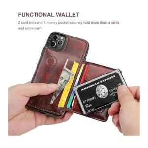 KIHUWEY Funda tipo cartera para iPhone 11 Pro soporte de_4