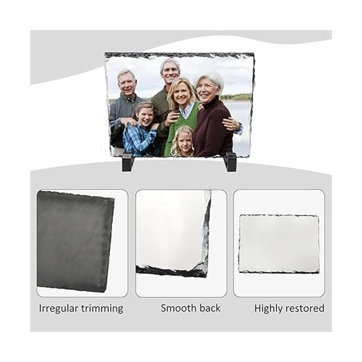 Marco de fotos de piedra pizarra en blanco de sublimación_3