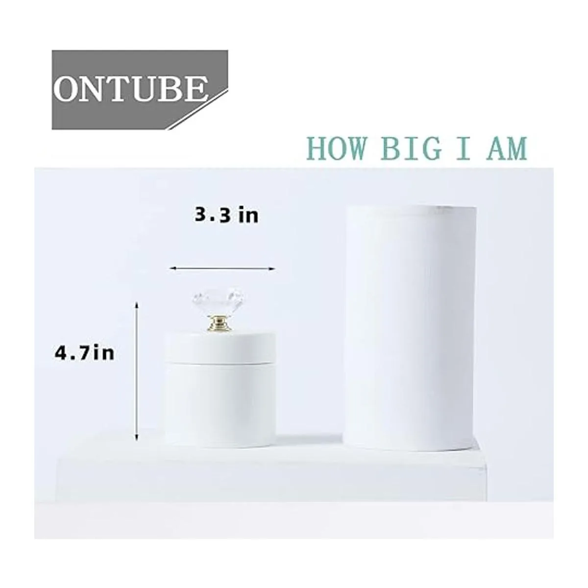 ONTUBE Organizador de porcelana de algodón con tapa de_3