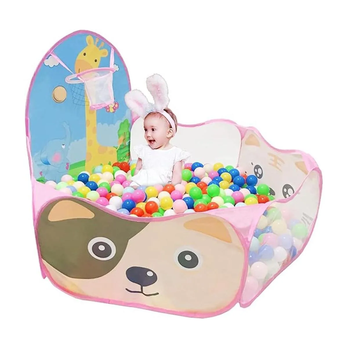 LOJETON Tienda de campaña desplegable para niños con aro_1