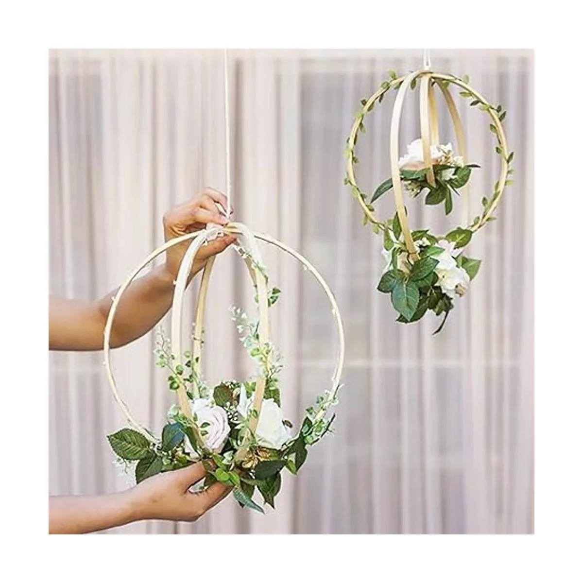 Gukasxi 3 tamaños 8 10 14 pulgadas de madera de bambú_2