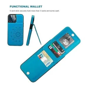 Vaburs Funda tipo cartera para iPhone 13 Pro Max funda_3