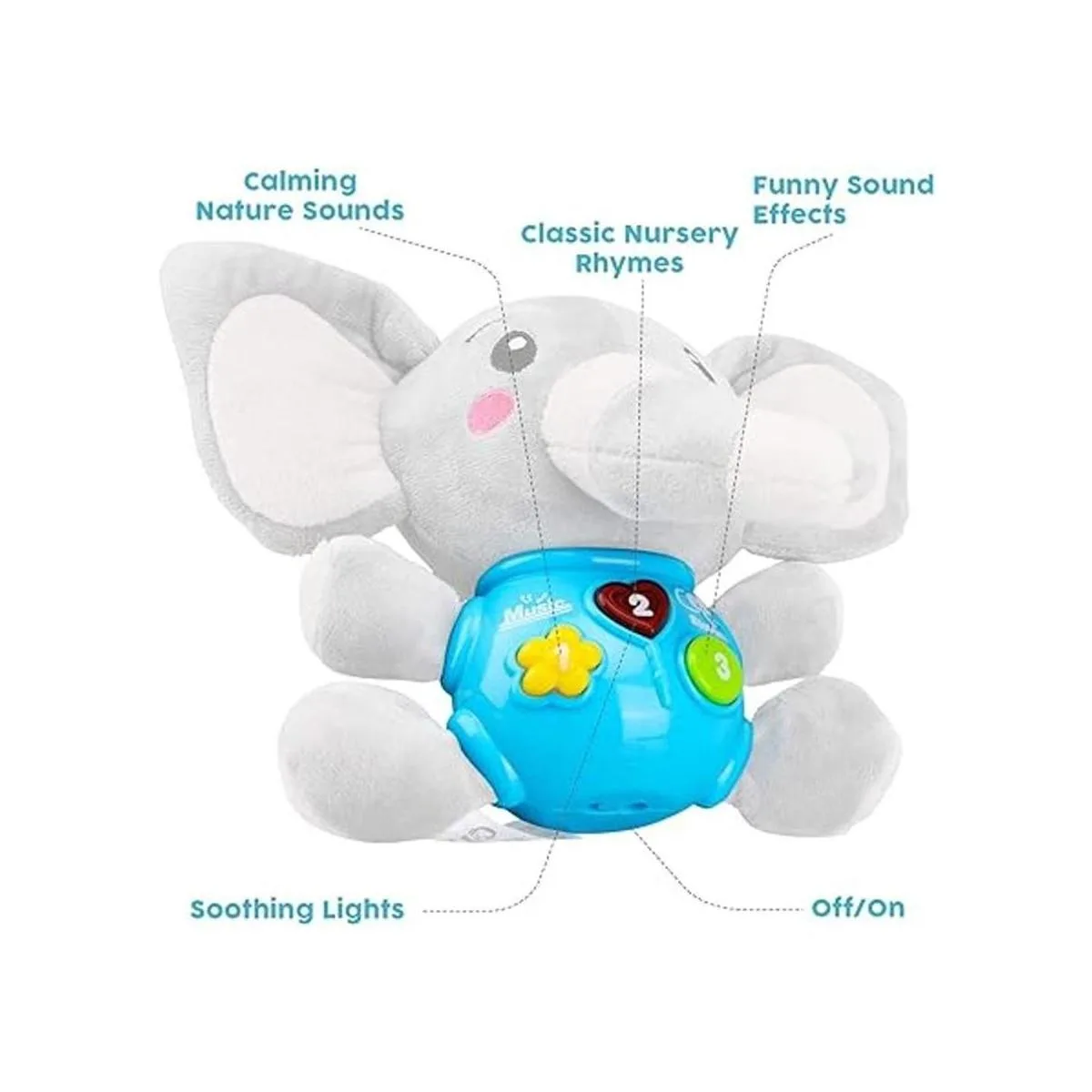 STEAM Life Juguetes para bebés de 0 a 12 meses elefante_5