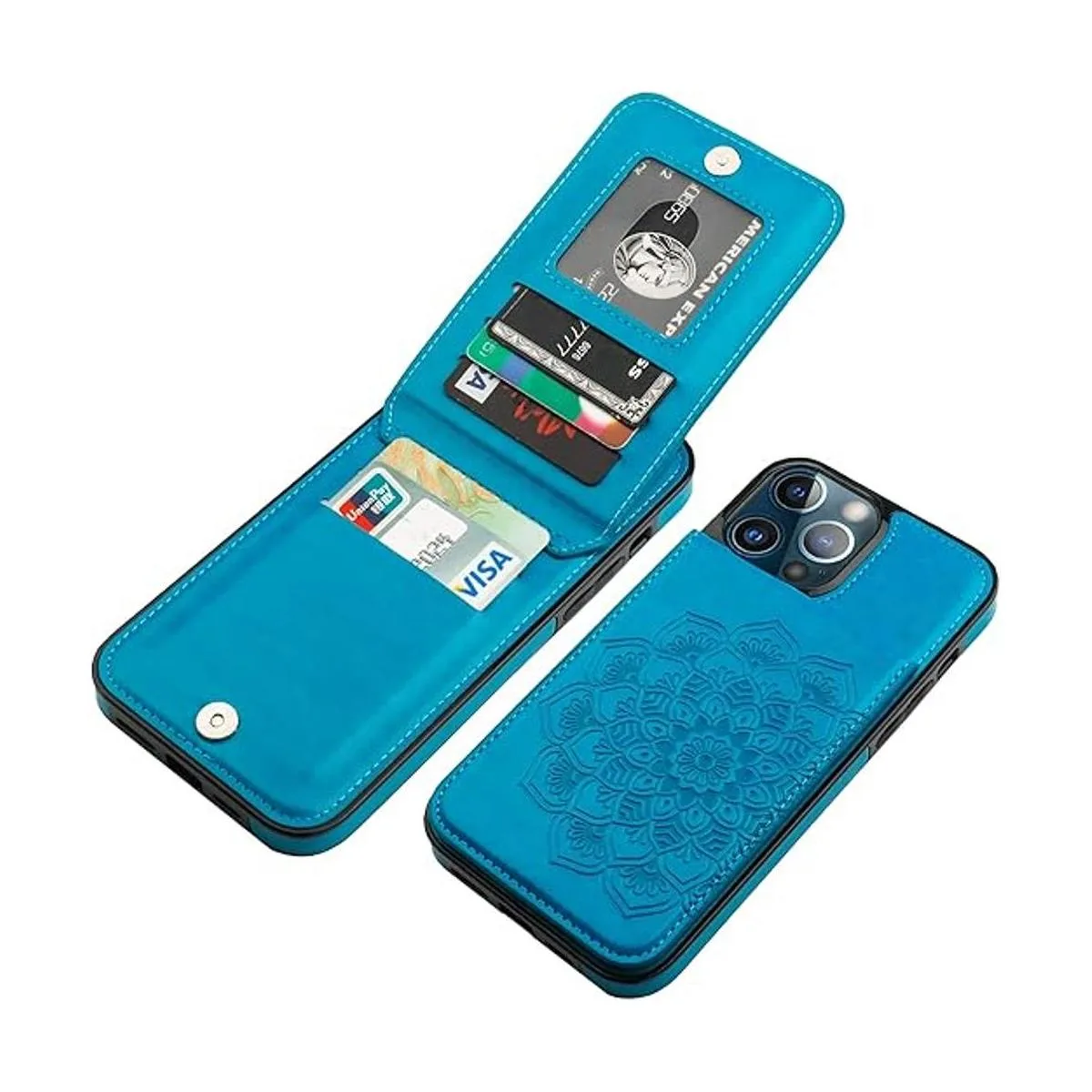Vaburs Funda tipo cartera para iPhone 13 Pro Max funda_1
