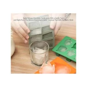 SaSa Design Ice Ball Maker bandeja redonda flexible de_5