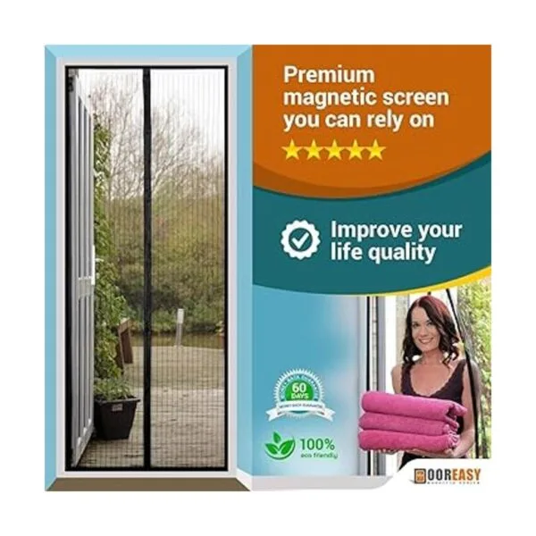 Doorreasy Pantalla de puerta magnética micro malla_6
