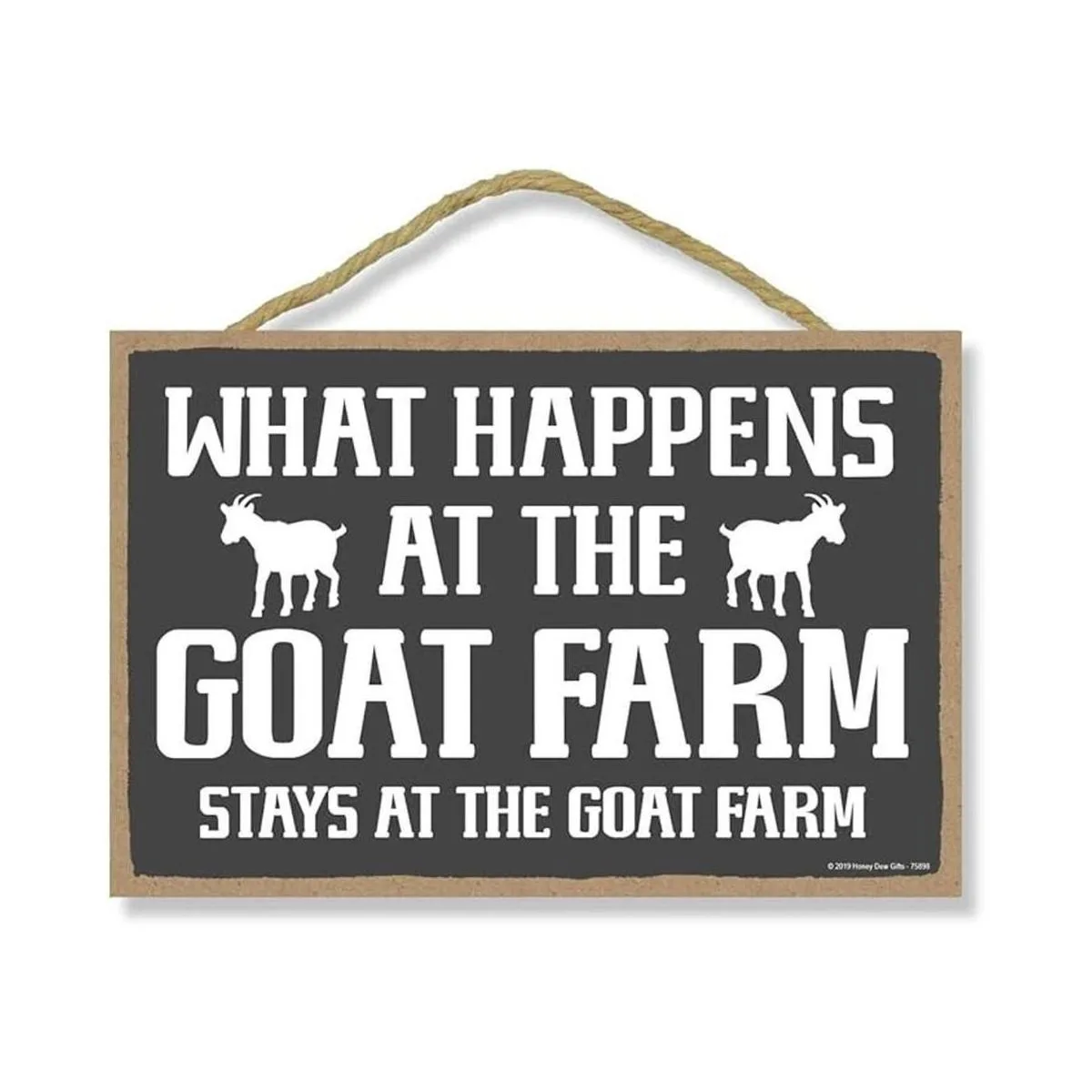 Honey Dew Gifts Decoración de cabra What Happens at the_1